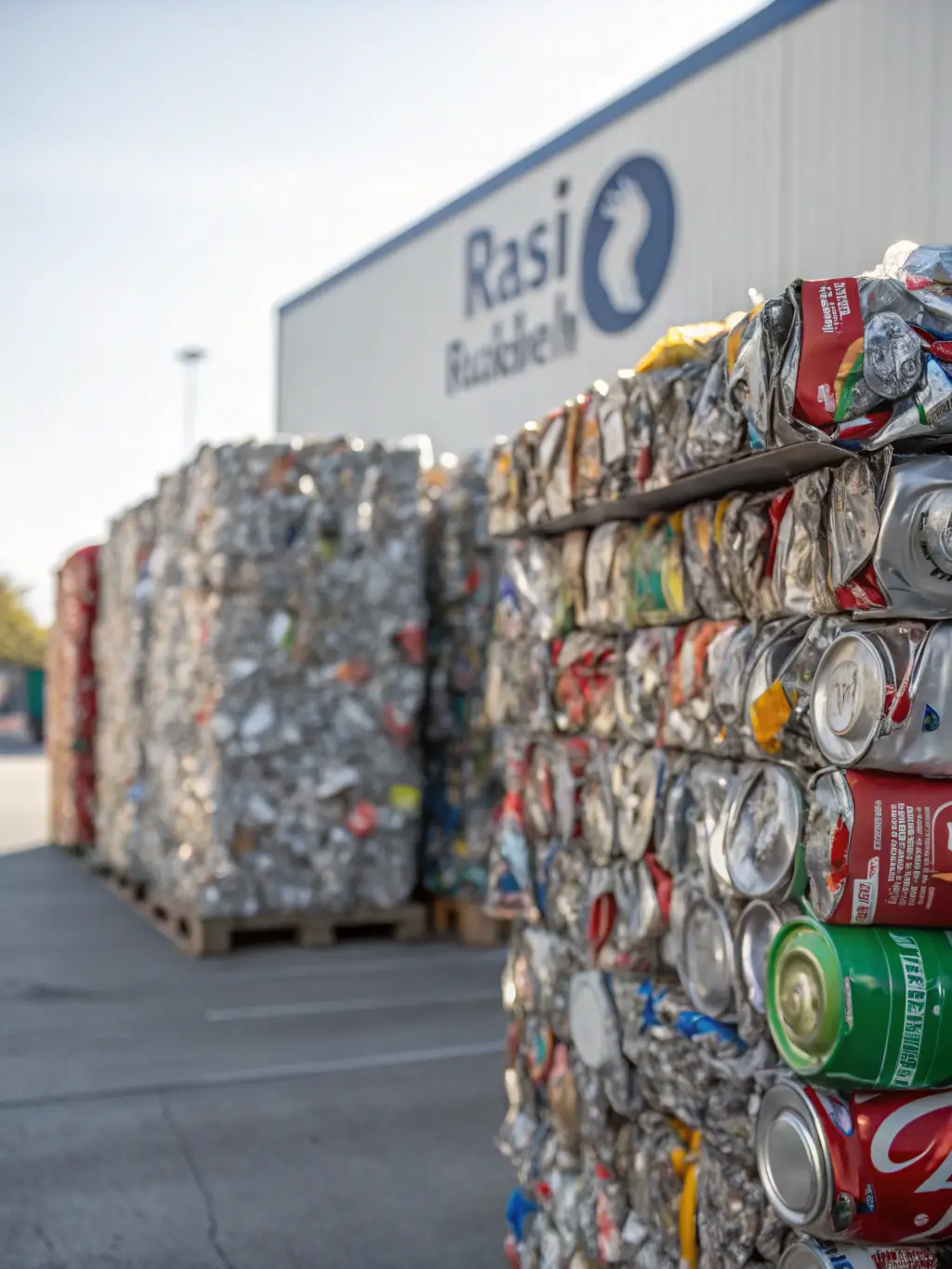 An assortment of aluminum cans and metal food containers, showing their clean and recyclable condition.